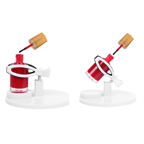 2 Stück Weiche Nagellack-Halter Aus Gummi – Anti-Spill-Ständer Für Salon & Zuhause